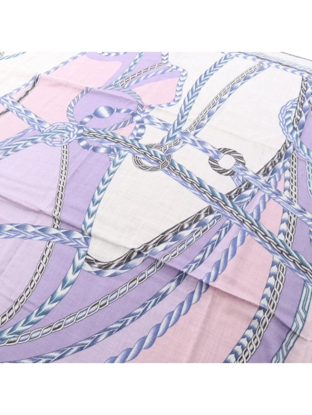 Hermes Scarf Carre Geant 140 Robe du Soir Purple Silk - Picture 2 of 7